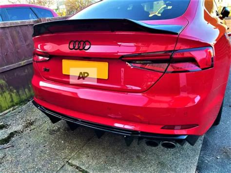 Audi Rs5 Look A5 S5 Rs5 B9 Sportback Gloss Black Ducktail Boot