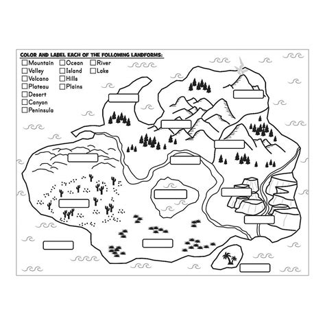 Landforms Drawing at PaintingValley.com | Explore collection of ...