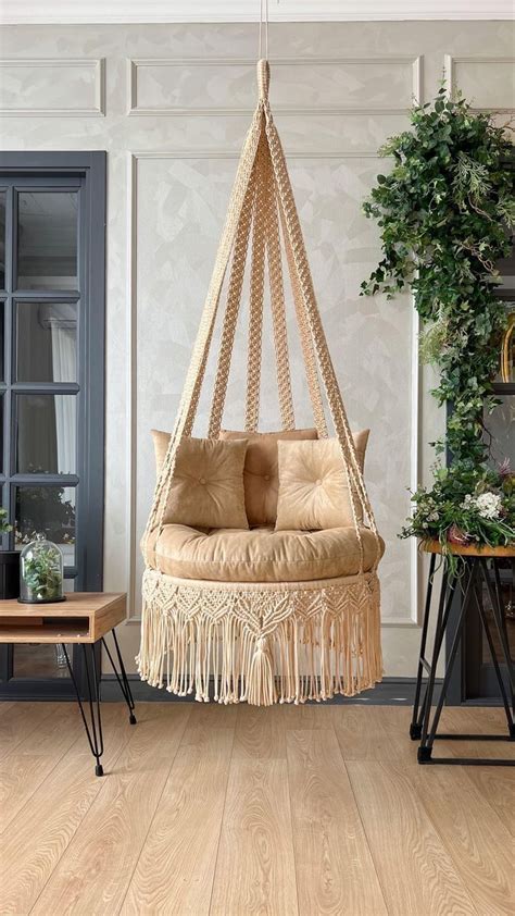 Macrame Swing Cream Love Alaaya Decor