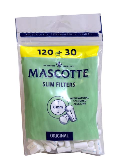 Mascotte Original Slim 6mm Filter Tips 150 1 Bag