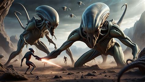 Alien Creatures Invading Another Alien Planet Ai Generated Artwork