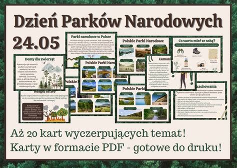 Dzie Park W Narodowych Gazetka Szkolna Kart