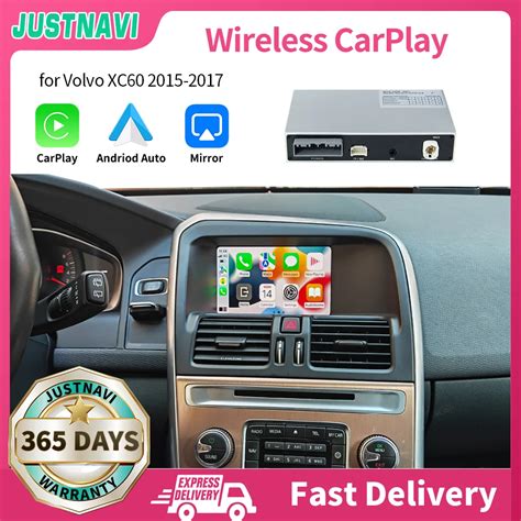 JUSTNAVI CarPlay inalámbrico para Volvo XC60 módulo de funciones de