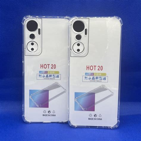 Case infinix เคส infinix Hot 20 หนา 1 5mm ตรงรน แบบ TPU ใสเสรมขอบและมมกนกระแทก สงไว จาก