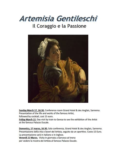 UNA CONFERENZA SU ARTEMISIA GENTILESCHI Roma 1593 Napoli 1653