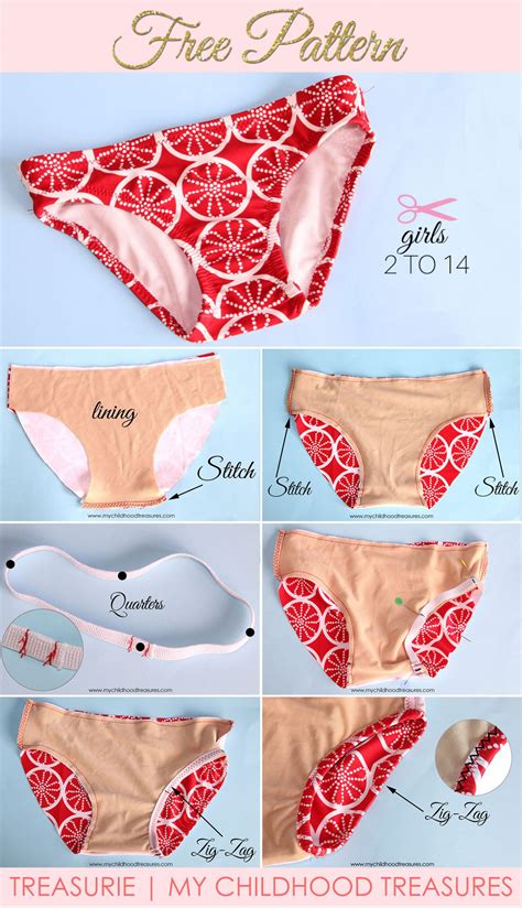 DIY Bikini FREE Bikini Bottom Pattern For Girls TREASURIE
