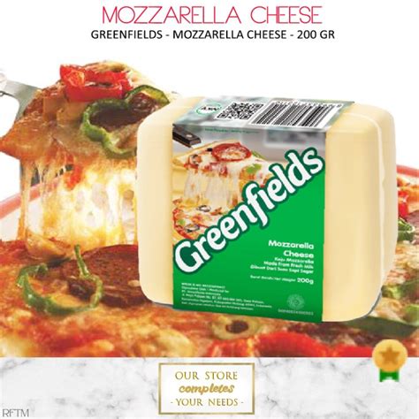 Jual Greenfields Mozzarella Cheese Keju Pizza Mozzarella Cheese Block