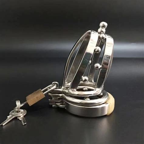 Adult Games Sex Toy Metal Penis Chastity Cage Preventing Cheating Cock Ring Restriction Punitive
