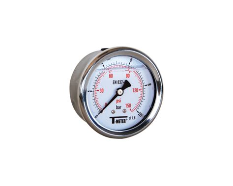 Axial Manometer I Rostfritt St L Med Glycerin Diameter Mm