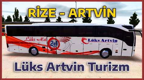 LÜKS ARTVİN SKİN İLE RİZE ARTVİN SEFERİ Otobüs Simulator Ultimate