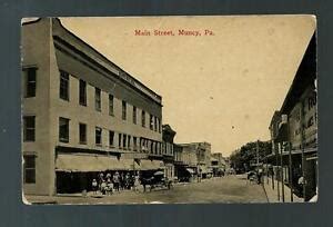 Muncy, Pennsylvania Main Street Muncy, Pa. - 1910 Vintage Photo ...