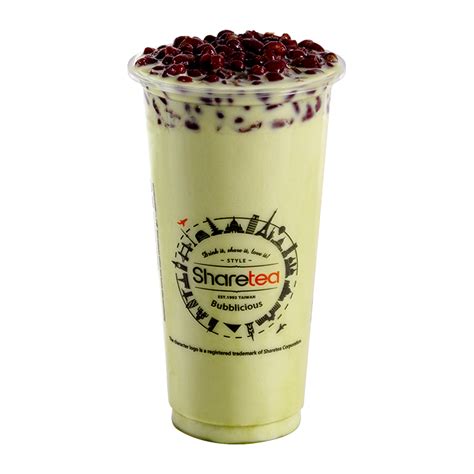 Matcha Red Bean Milk Tea - Sharetea Malaysia