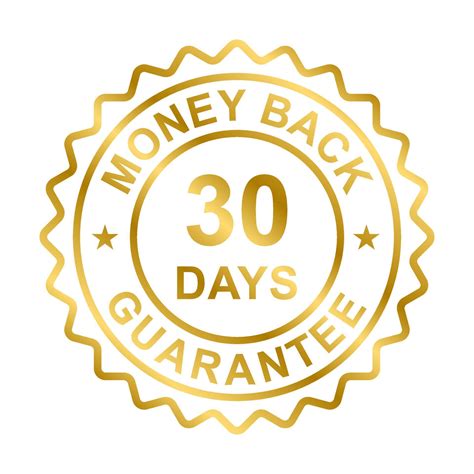 30 Days Money Back Guarantee Icon Vector For Graphic Design Logo