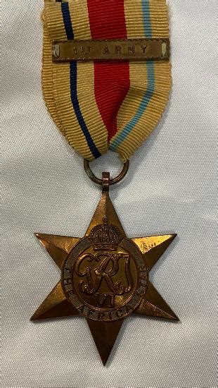 WW2 Africa Star With 1st Army Clasp