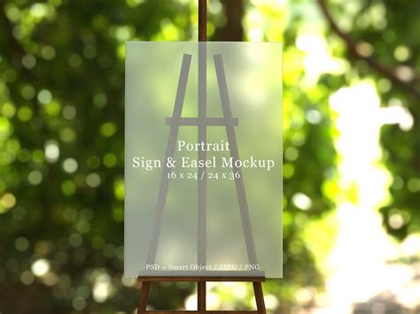 Frosted Acrylic Wedding Sign Mockup Wedding Easel Mockup Etsy