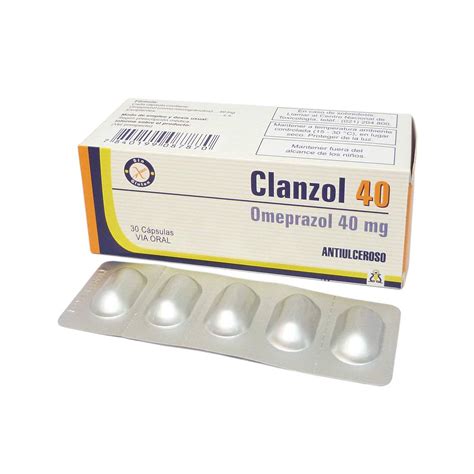 Clanzol 40 Mg Caja X 30 Comp Farmatotal