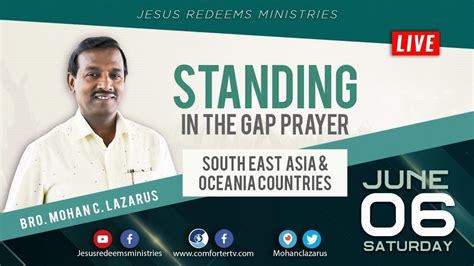 Live Standing In The Gap Prayer For South East Asia Oceania