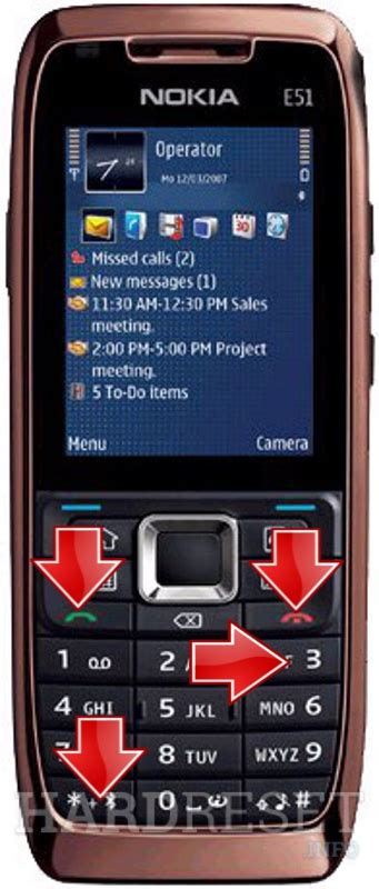 How to do a hard reset on NOKIA E51? - HardReset.info