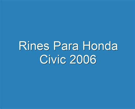 Best Rines Para Honda Civic Reviews