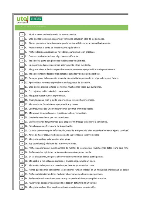 Calam O Cuestinonario De Estilos De Aprendizaje