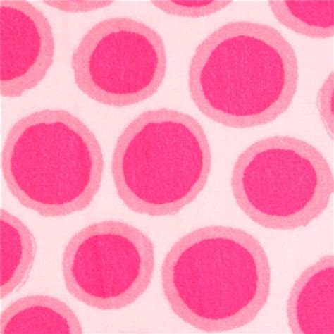 Robert Kaufman Pink Minky Fabric Fleece Plush Spot Dot Fabric By Robert