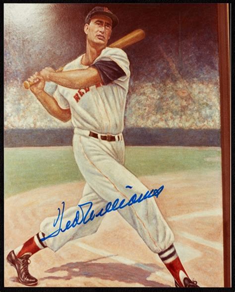 Lot Detail Ted Williams Signed X Lithographic Print