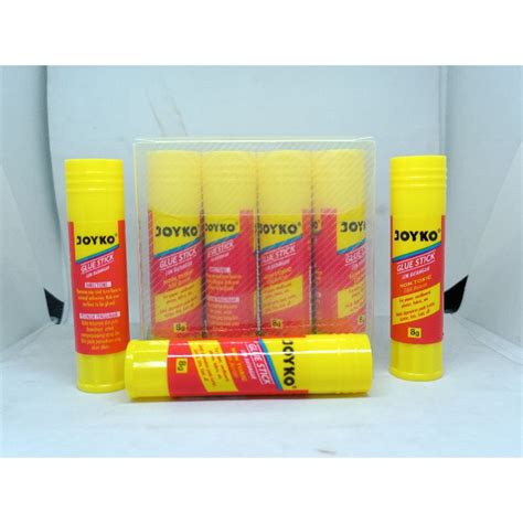 Jual Lem Stik Glue Stick Putar Putih Kecil Sedang Besar Merek Joyko