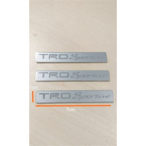 TRD Sportivo Emblem Logo Badge For Body Kit Bodykit Skirt Toyota