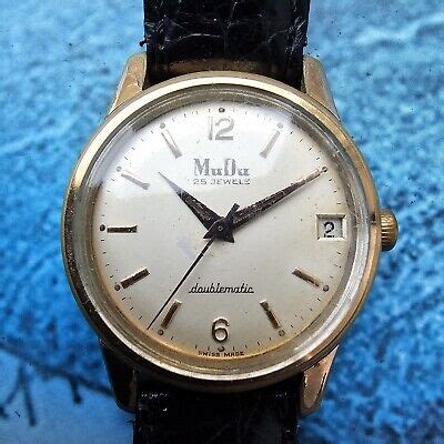 Vintage Mudu Doublematic Automatic Men S Watch Ebay