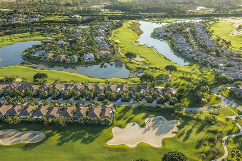 morning aerial view of golf community in south florida – Hans Group Inc.