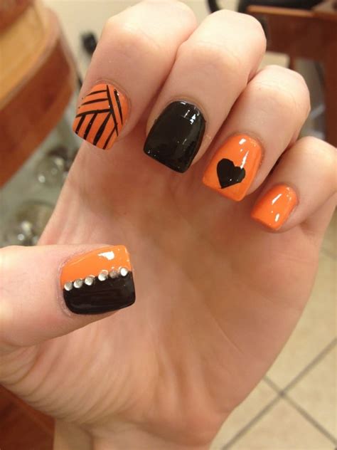 Beautiful Orange Nail Designs For Women In Fashion Hombre