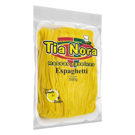 Spaghetti Tia Nora Pacote 500g · Ilergic Para Você