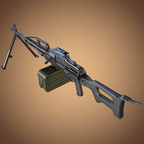 pkp pecheneg machine gun 3D Models - CGTrader.com