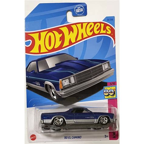 Hot Wheels Hw The S El Camino Blue Green Card Not Mint Price Reduced