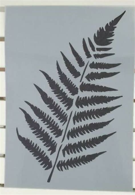 Large Fern Leaf Stencil Stencil Mylar Plastic 190mic A4 Sheet - Etsy