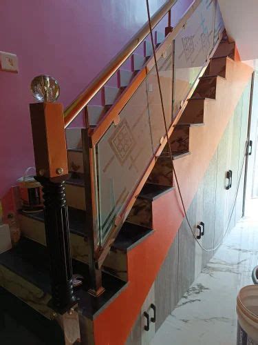 Stainless Steel Ss Glass Stair Railing For Home At Rs Feet In