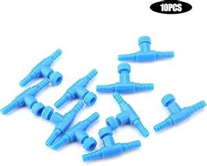 10Pcs 3 Way Aquarium Air Pump Control Valves Plastic Fish Tank Airflow