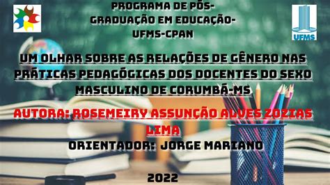 Um olhar sobre as relações de gênero nas práticas pedag dos docentes