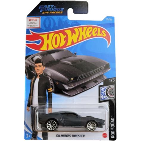Hot Wheels Ion Motors Thresher Fast Furious Spy Racers Netflix Preto Rod Squad