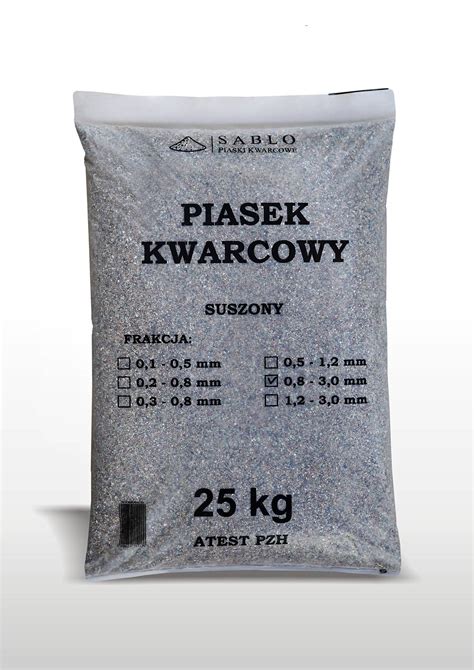 Piasek Kwarcowy Do Piaskowania Kg Frakcja Mm Sablo