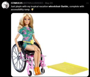 The Progression Of Wheelchair Barbie Fashionistas Dolls