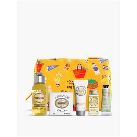 Original Loccitane Trio Travel Kit Almond Shower Oil Almond Milk