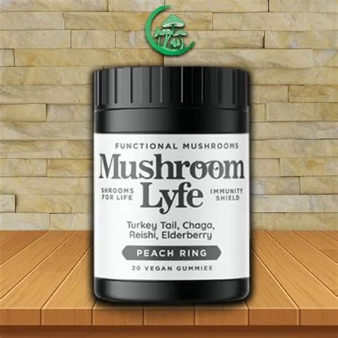 Mushroom Lyfe Functional Gummies Immunity Blend 20ct Great Mushroom Shop