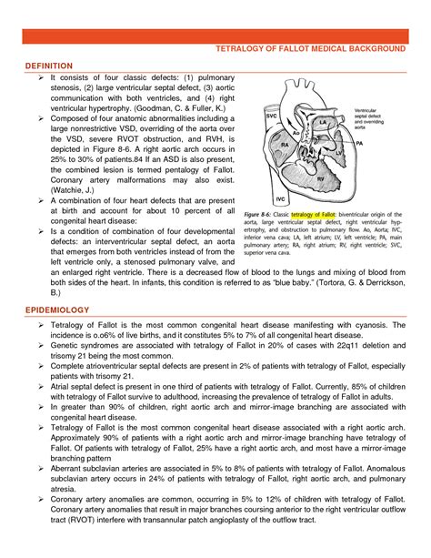 SOLUTION Tetralogy Of Fallot Medical Background Studypool