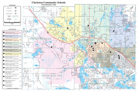 District Boundary Map Clarkston Community Schools - CountiesMap.com