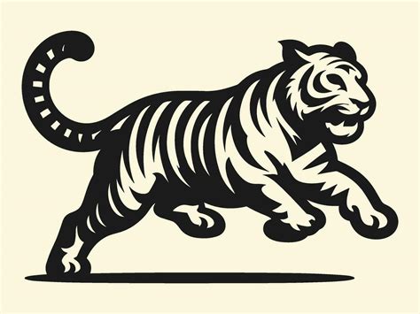 Hand Drawn Tiger Vector Illustration Vector Art At Vecteezy