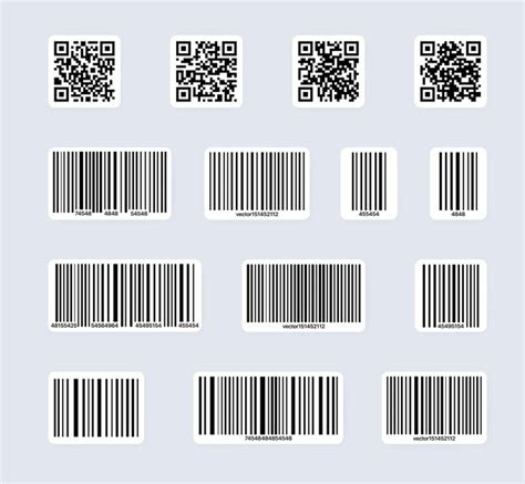 Strichcode Icon Set Universeller Produkt Scan Code Kann Als Vorlage