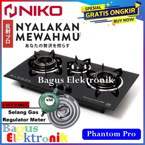 Kompor Gas Tungku Niko Reflection Phantom Pro Phantom Gas Stove Niko