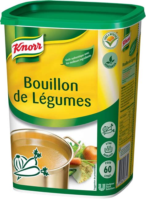 Knorr Bouillon de Légumes déshydraté Utilisation jusqu à 60l Amazon