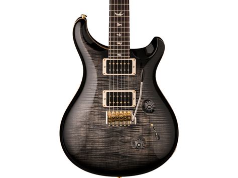 Prs Usa Custom 24 Pattern Thin Neck Electric Guitar Charcoal Burst